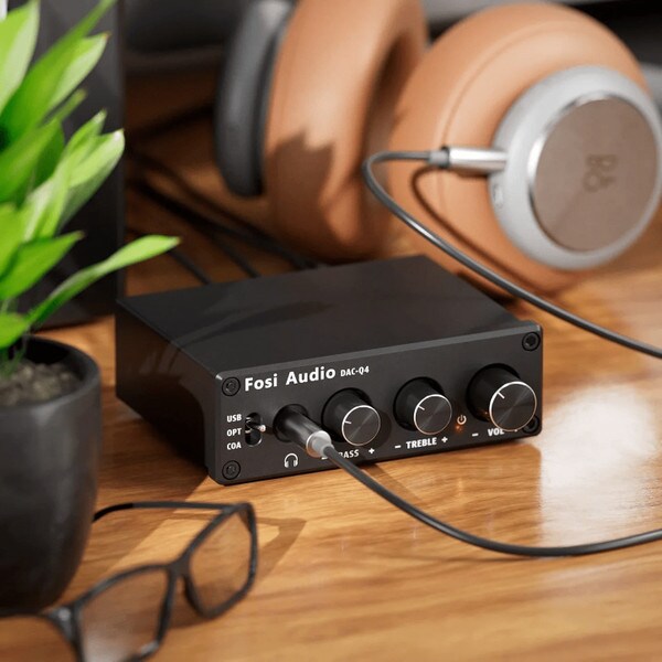 Main product image for Fosi Audio Q4 Mini Stereo Gaming DAC and Headphone Amplifier235-260